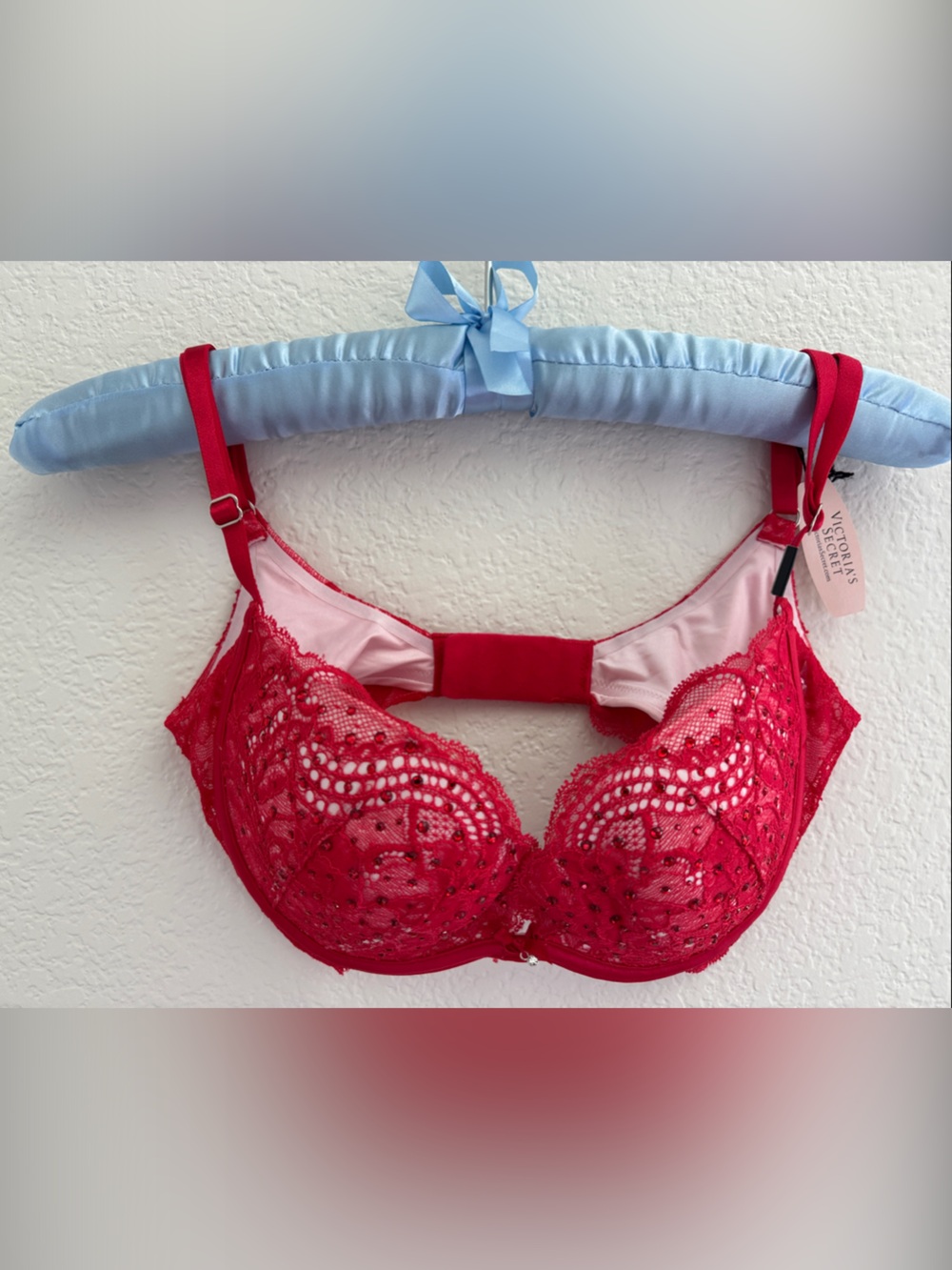 Victoria's Secret Hot Pink Lace Balconette Bra
